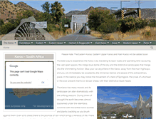 Tablet Screenshot of karoo-southafrica.com